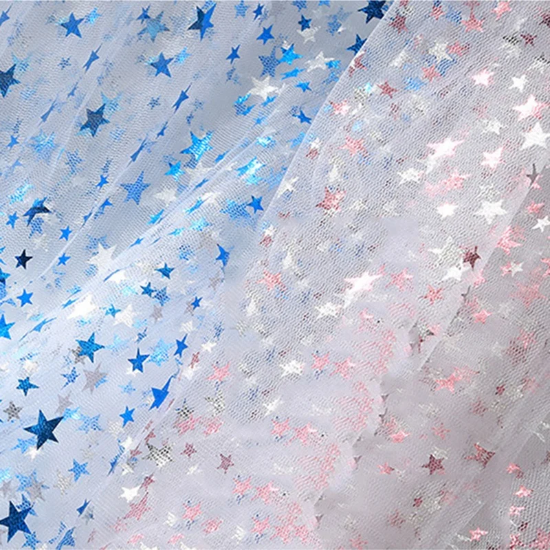 Henry Textiles Organza DIY Glitter Star Soft Mesh Tulle Sequin Dress  Decoration Fabric for Garden Party Stage Wedding Decor