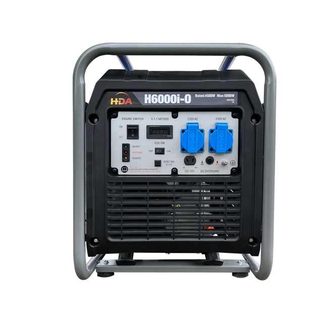 Hot sale 4KW 5KW 6KW 7KW open frame gasoline recoil electric inverter generators generator set motor 220V 6000W H6000i-O