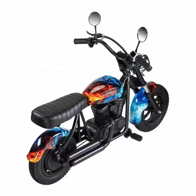 children gift 2 wheels 180w Kids motorcycle 24v e chopper with music and lights