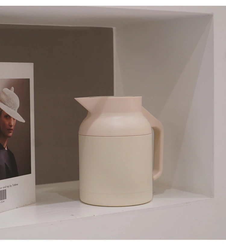 Nice Quality 1500ml Black White Portable Food Grade Stainless Steel 304 Hotel Keep Warm Drinking Hot Boil Water Kettle Pot Sets