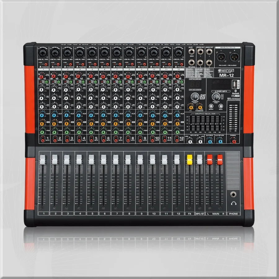 Профессиональный Сценический студийный мини-микшер для караоке звуковой Миксер с USB консоль DJ KTV шоу 7 каналов