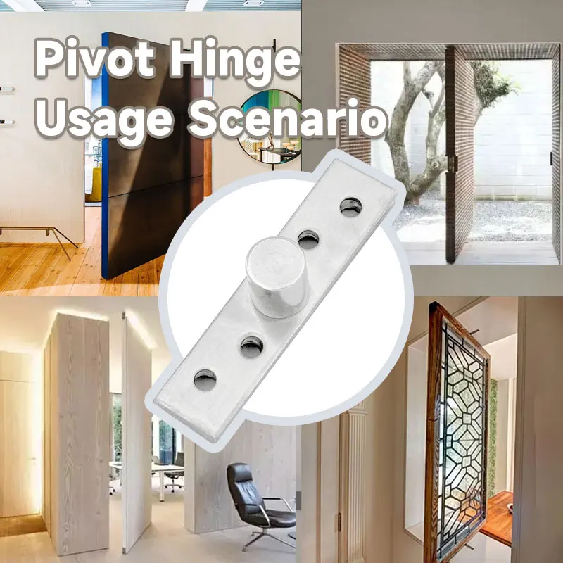 High Quality 360 Degree Rotation Stainless Steel Oversize Hinge Heavy Duty Bearing Pivot for 60KG 80KG 250KG Door & Window Use