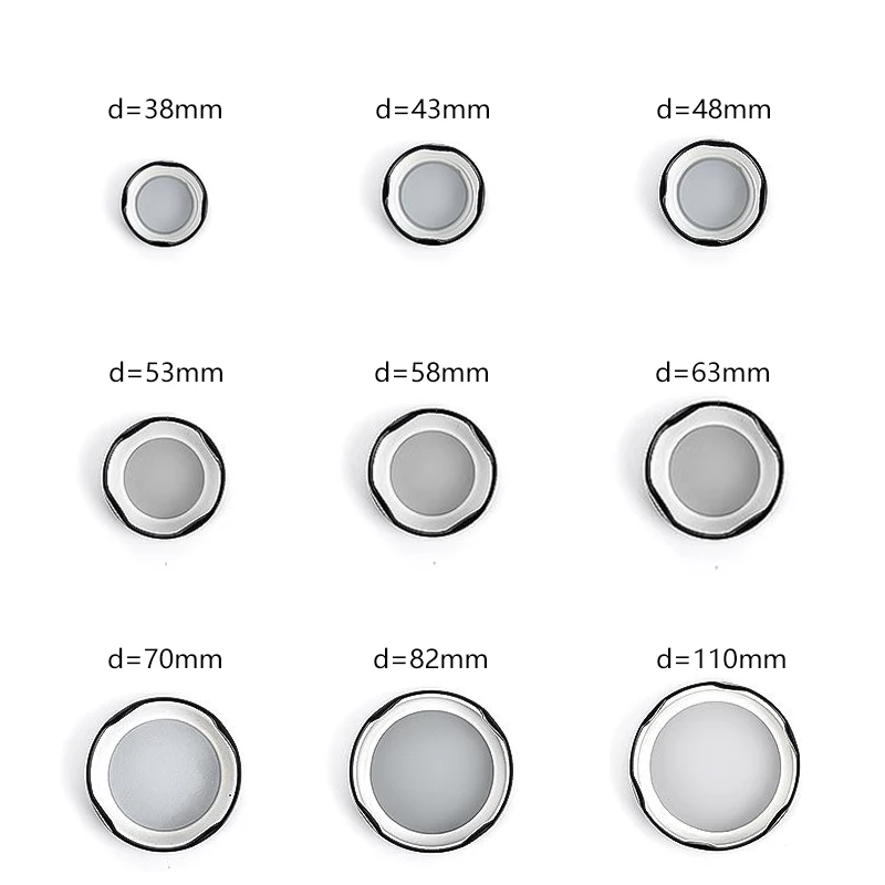 Cheap Price Metal Lids for Glass Canning Jars 38mm 43mm 48mm 53mm 58mm 63mm 70mm 82mm