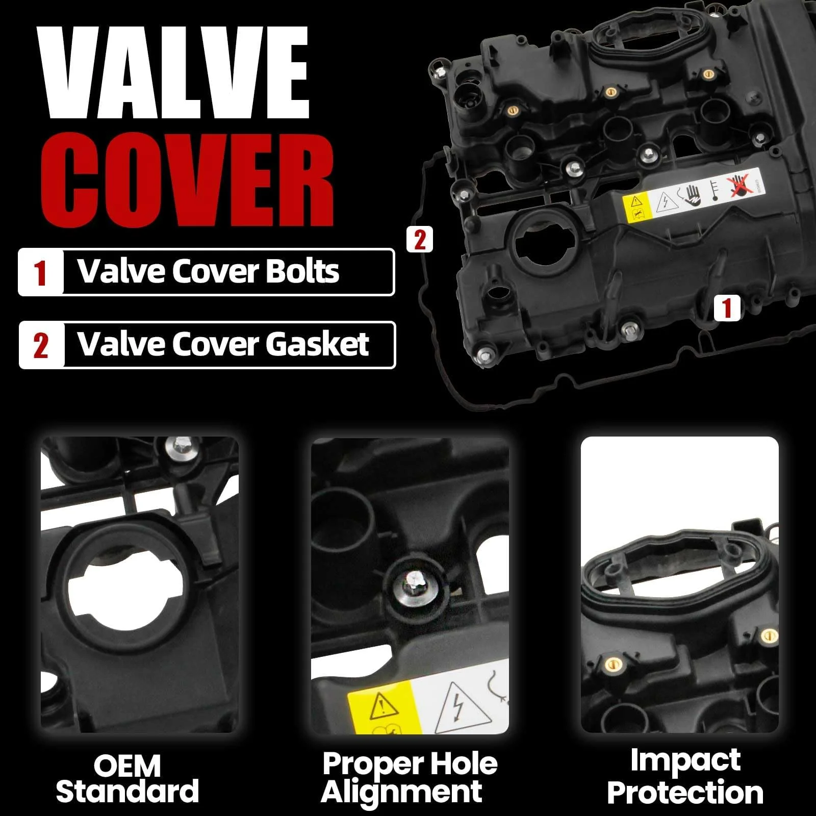 Engine Valve Cover For Mini Cooper 2014-2019, Cooper Clubman 2016-2019, Cooper Countryman 2017-2019  L3 1.5L DOHC #11127611277 supplier