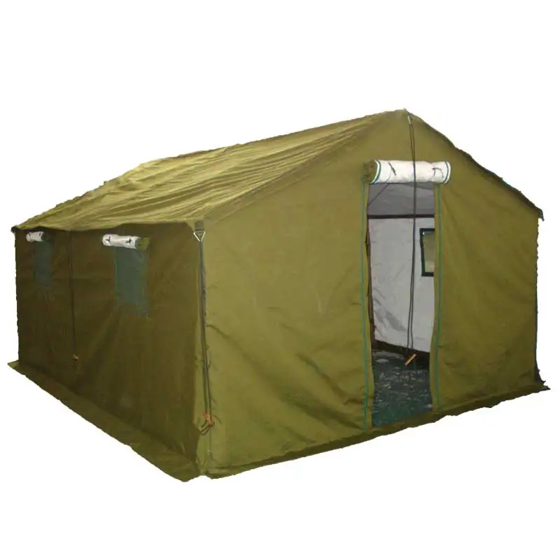 KMS Professional Customized Area Canvas Fabric Waterproof Winter Camping Tent Steel Outdoor Tactical Winter Tent