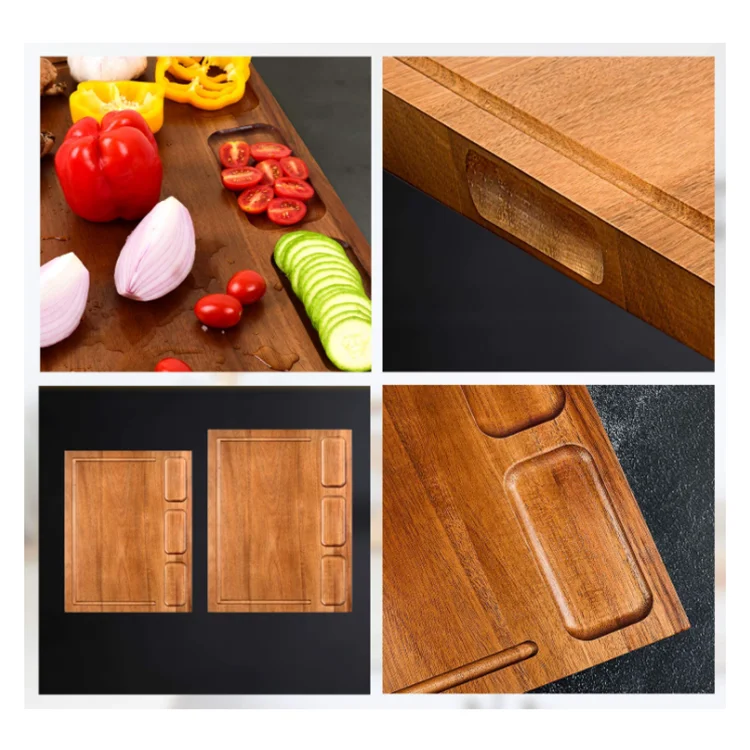 Wooden Cutting Board Organic Vegetables Kitchen Knife Healthy Food