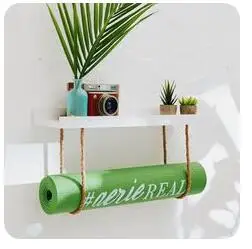 yoga mat storage Custom decor Chalkboard Yoga Mat Holder wall mount shelf 