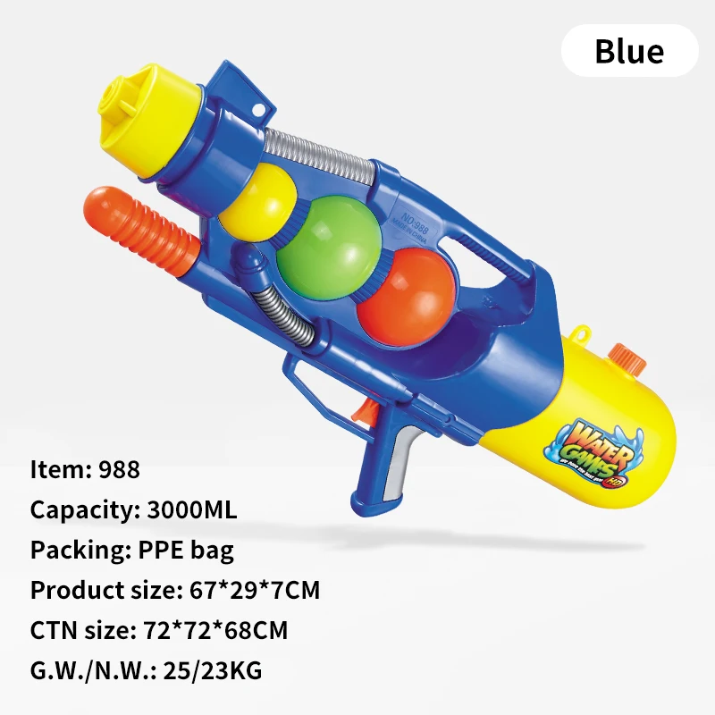 Wholesale Powerful Realistic Colorful Super Soaker Water Guns Toy Long Range Air Pressure Pump Water Bomb Toy Gun for Boys Girls