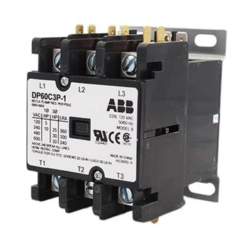 A-B-B DP60C3P-1 Contactors Definite Purpose 3 Pole 60A 120 VAC 1SBX106300R1200 Circuit Breaker