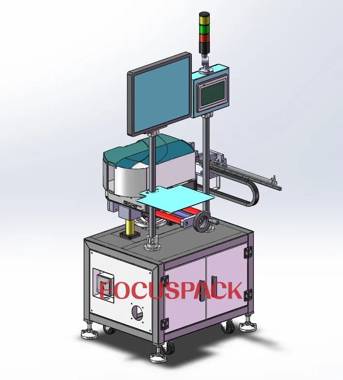 Focuspack Instant Printing and Labeling Machine With Computer Efficient Carton Box and Label Sticker Printer