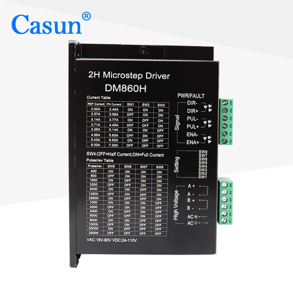 DM860 DM860H Stepper Motor Driver for NEMA34 Step Motor Drive Controller Control for Stepping Motor Used for CNC Kit