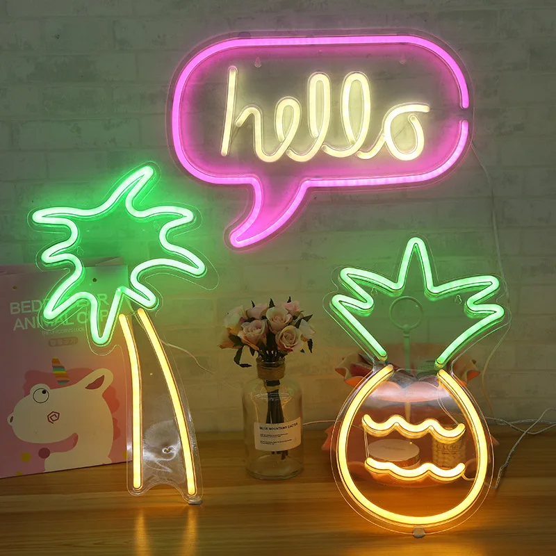 Led-neonbord, kleurrijk neonbord voor slaapkamer, dimbare led-lichtborden met USB-aansluiting, mooie verlichting, wanddecoratie voor verjaardag, feest, bruiloft, woonkamer, huis (Cool Kids leesboeken