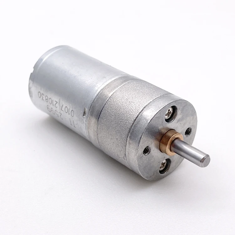 Motoréducteur DC 12V 25mm - 100RPM | Engrenages Métal | Pour Serrure Électronique, Robots