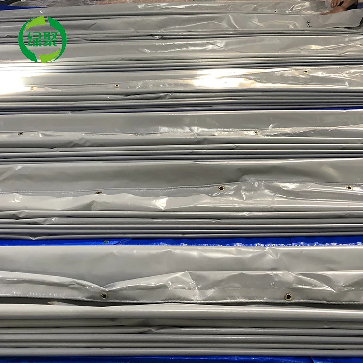 Огнестойкий водонепроницаемый серый цвет устойчивый к атмосферным воздействиям брезент для гаража склада