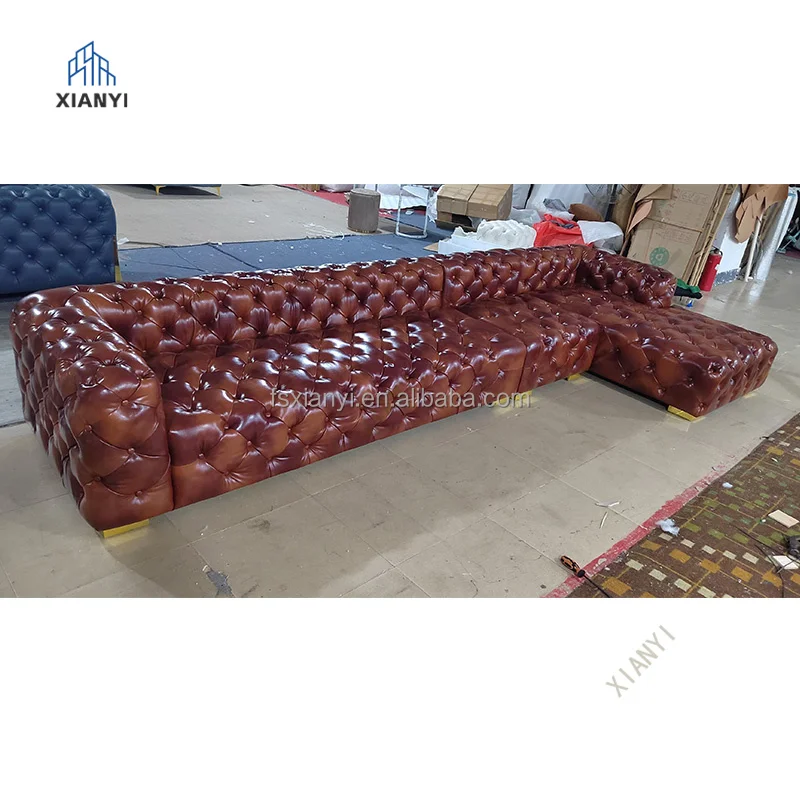 The Latest Design Chesterfield Luxury Sofa Sets Living Room Furniture