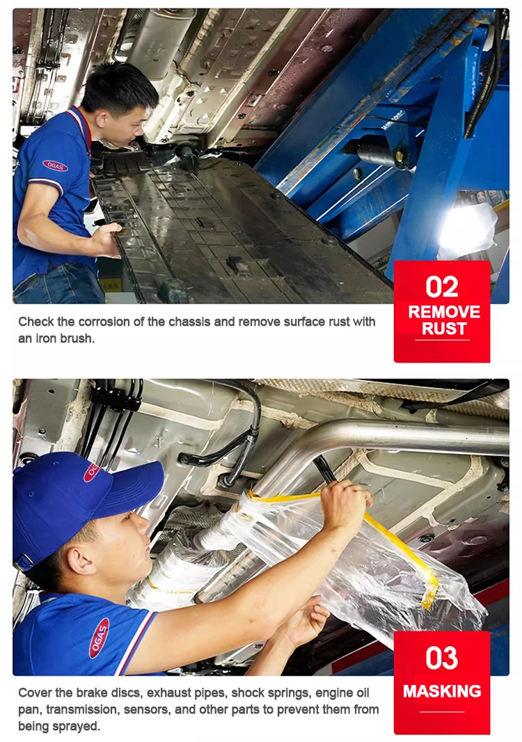 Car Chassis Rubberized Undercoat Rubber Paint For Cars Undercoating