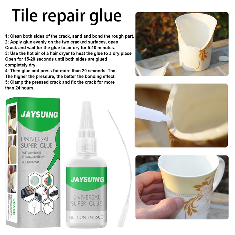 Bonding Glue Multifunctional Glass Wood Sticky Shoes Instant Glue Repair  Ceramic Tile Metallized Ceramic Manual
