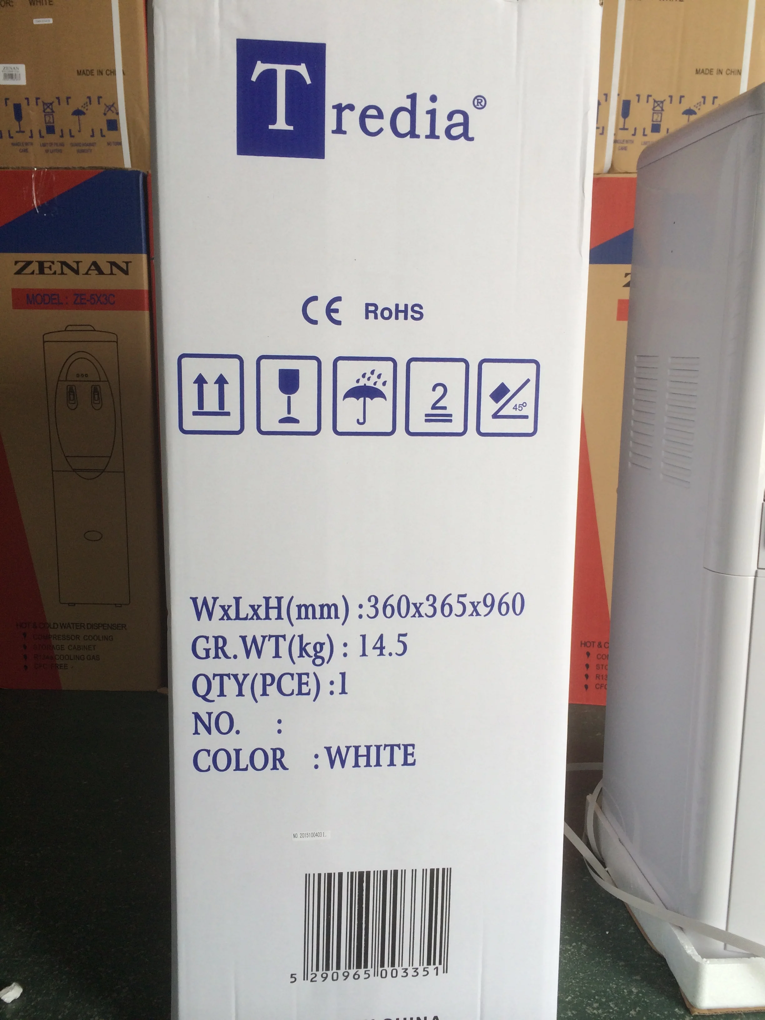 Floor Standing Hot And Cold Water Dispenser R134a R600a Freon