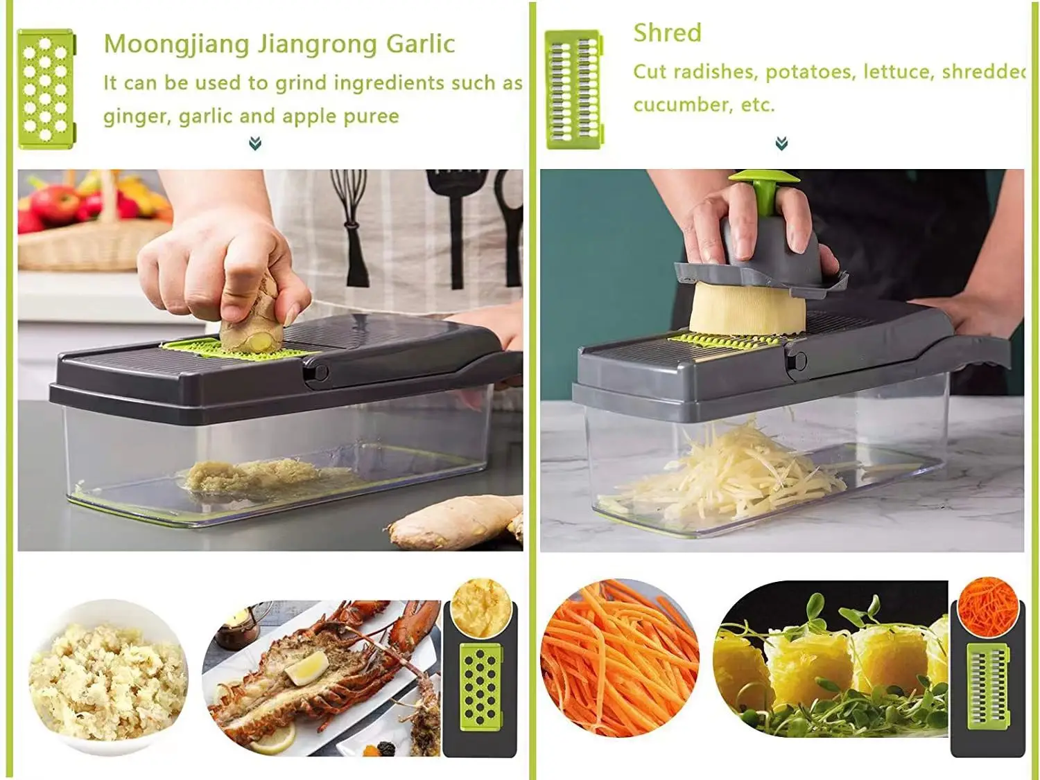 12 In 1 Vegetable Chopper Mandoline Slicer Professional Vegetable Slicer Fruit Vegetable Dicing