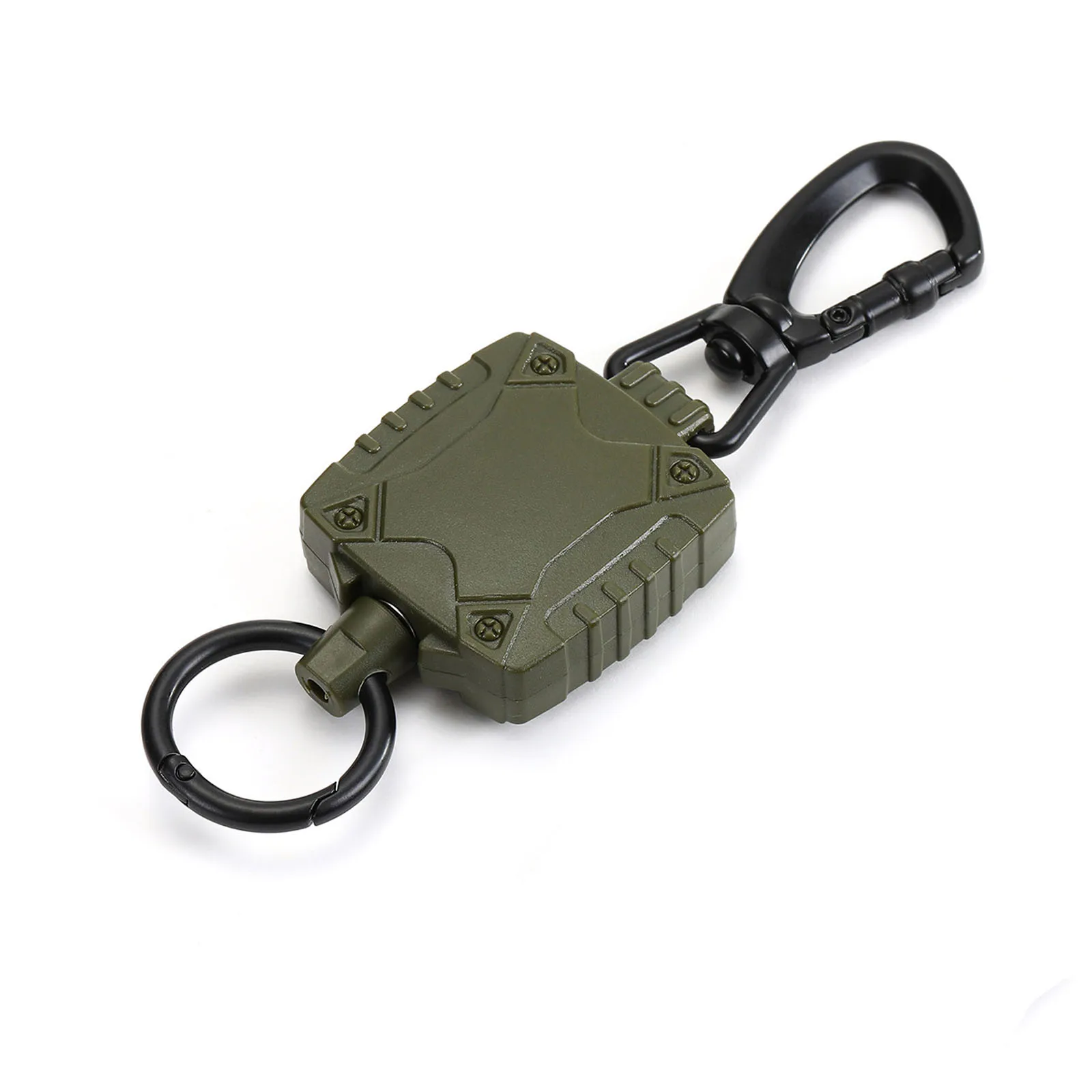 Custom Outdoor Plastic Durable Tactical Retractable Metal Keychain ...