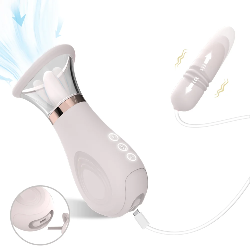 S-hande 3 in 1 Removable Rose Toy Sex Girl love Egg  Rose Vibrator Sex Toys Nipple Clitoral Licking Tone