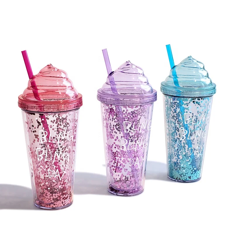 Эксклюзивные экспортные поставки пластиковых чашек с крышками для мороженого и соломинкой, кружки с пользовательским логотипом, поддержка OEM/ODM бутылок для воды