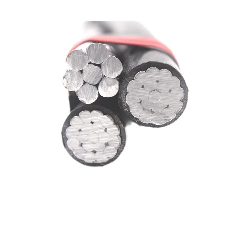 Overhead Low Voltage 4-Core Stranded Aluminum Conductor XLPE Insulated Cable Black Electric Wire Armoured Electrical Power Cable