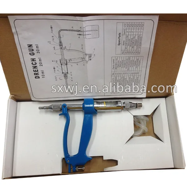 WANJIA Automatic Continuous Veterinary Drenching Gun for Sheep Pig Cattle Injection Veterinary Equipment for Diagnosis Medicine