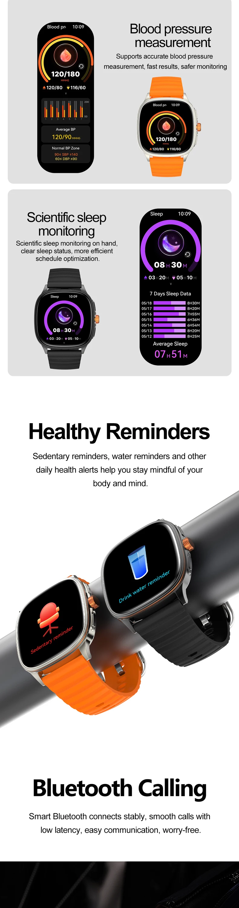 product hot design 2026 smart watch hk73 black orange ultra thin body 173inch amoled screen custom faces bt calling unisex smartwatch-12