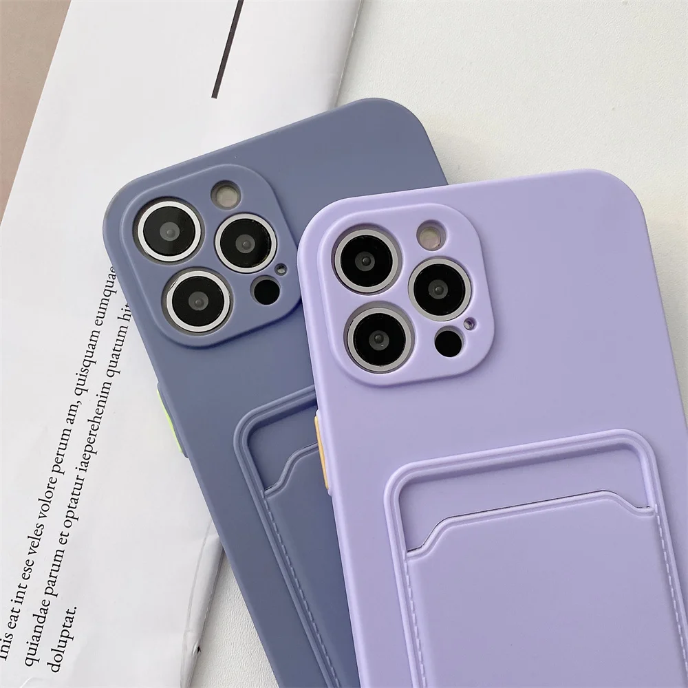 Laudtec Custom Cheap Anti-Fall Soft TPU Back Cover Silicone Wallet Card Holder Phone Case For IPhone 13 Mini Max Pro supplier