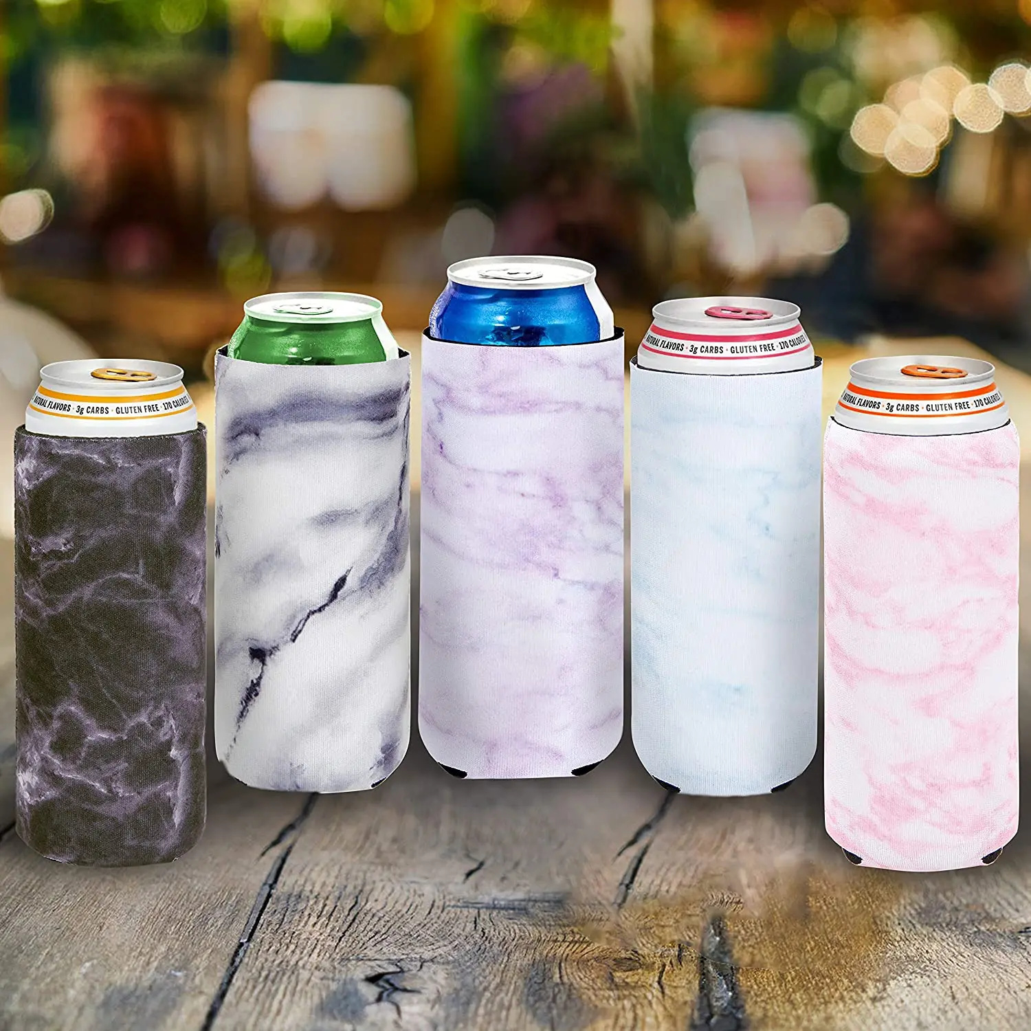 Customized 12 16oz foam stubby holders sublimation stubby sleeves neoprene cheap beer cooler with logo