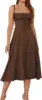 Solid brown-wide shoulder straps