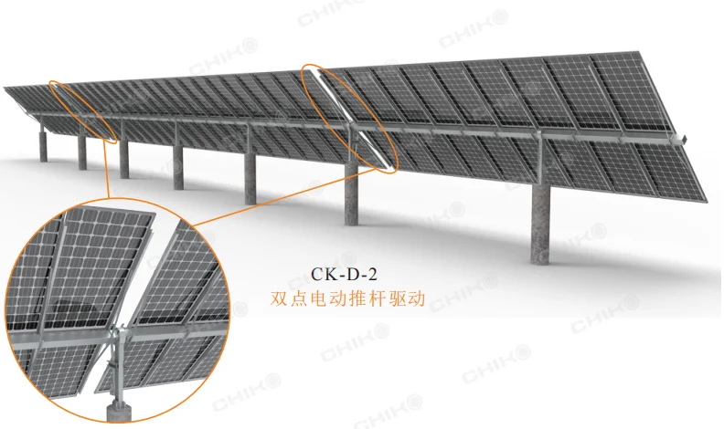 Одноосевой Солнечный трекер с линейным приводом