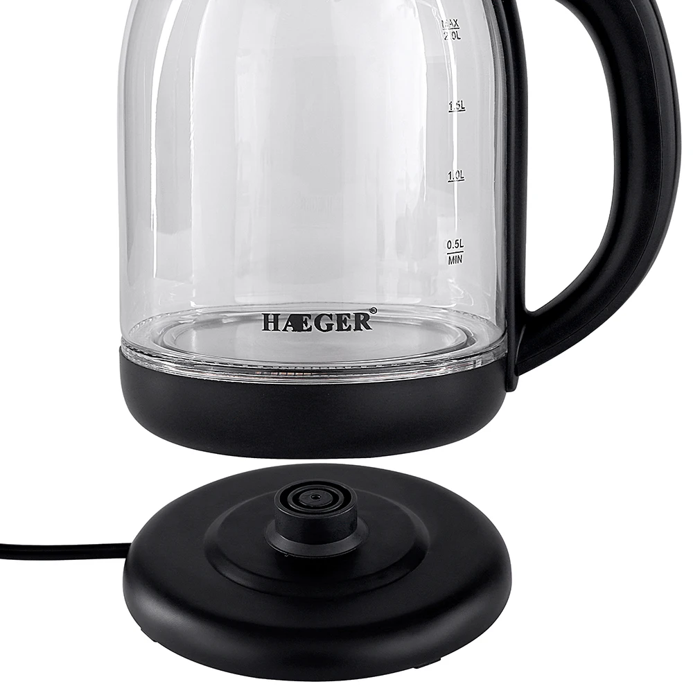 HAEGER household  electric kettle. Great quality health kettle boil tea/ glass electric kettle