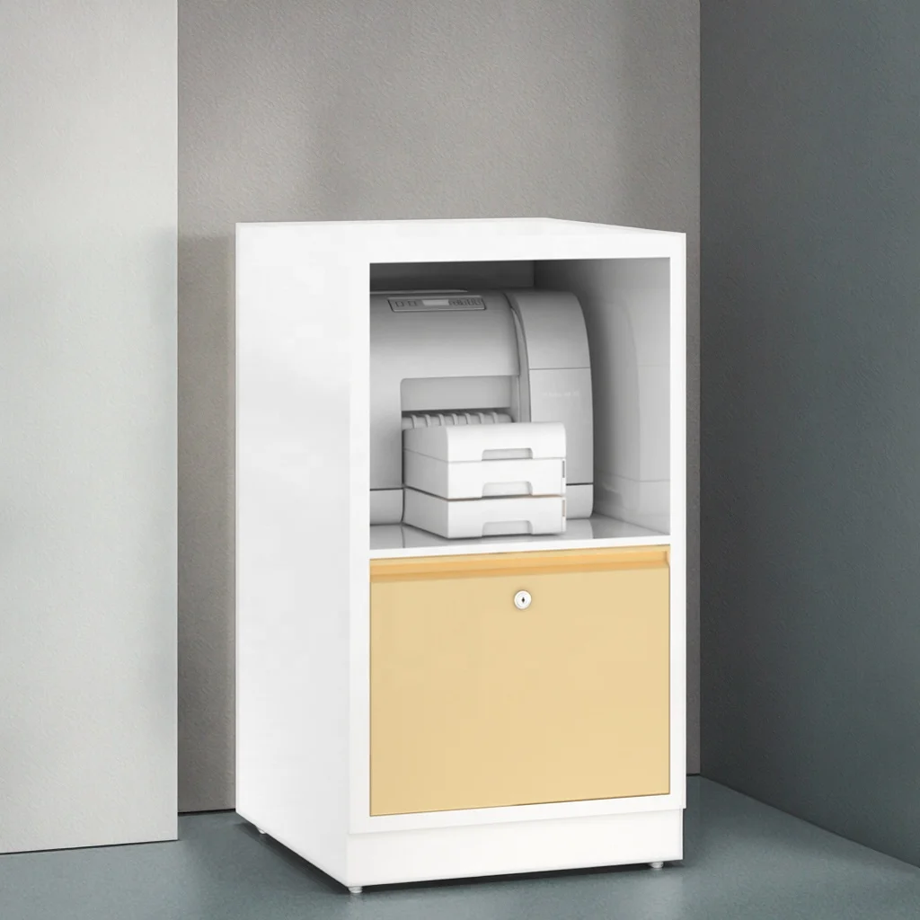Medical Metal Printing Station Cabinet Noise Reduction Design for School Hospital Use Label Printers Document Scanning Office 4