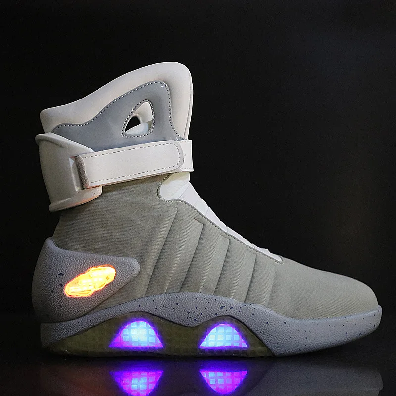 2022 Light Up Basketball Sneakers LED Mag Shoes for Men Air Shoes USB  Recharging Air Shoes Back To The Future Boots Street Shoes