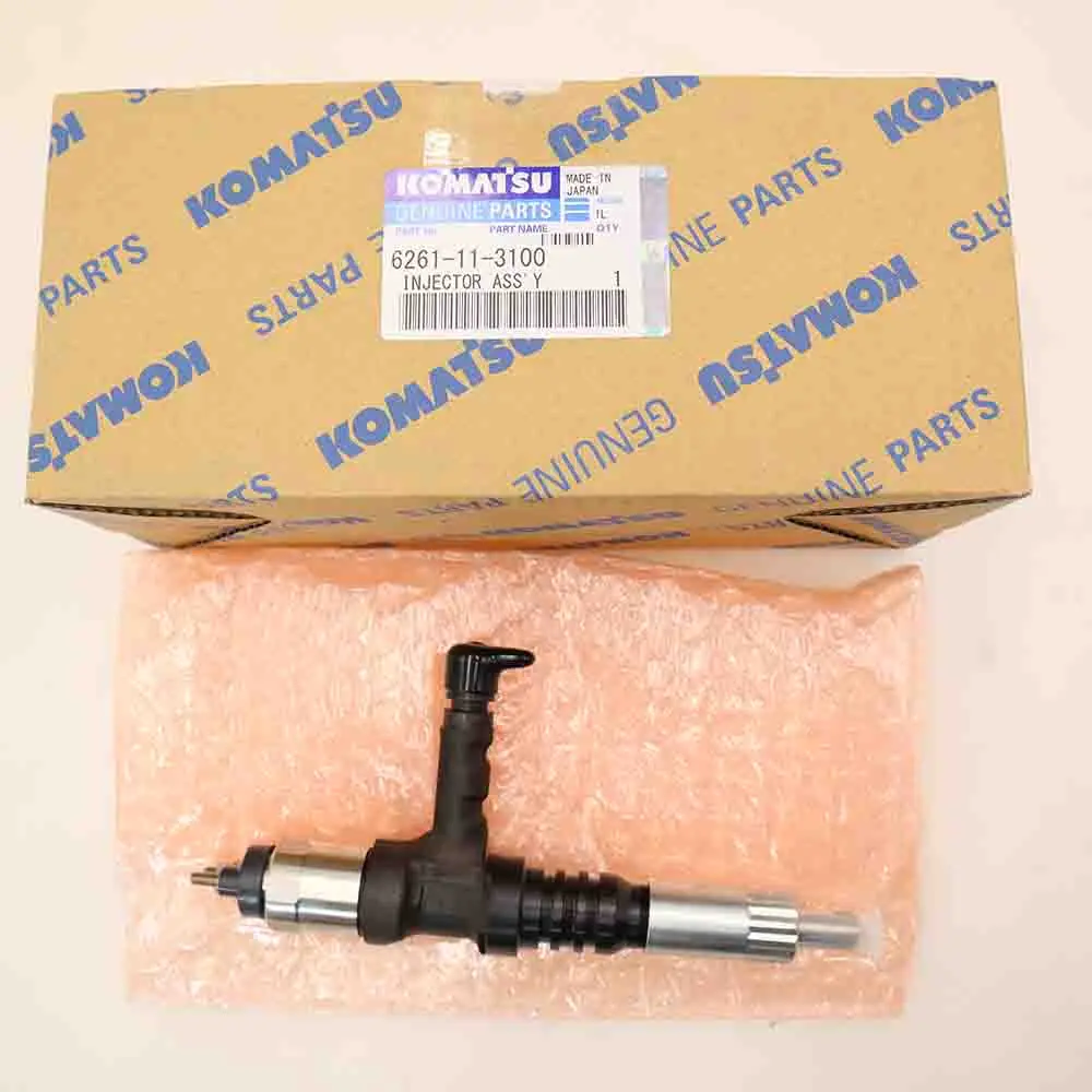 Excavator Diesel Engine 6d140e-5 Wa500-6 Pc600-8 Fuel Injector 6261-11 ...