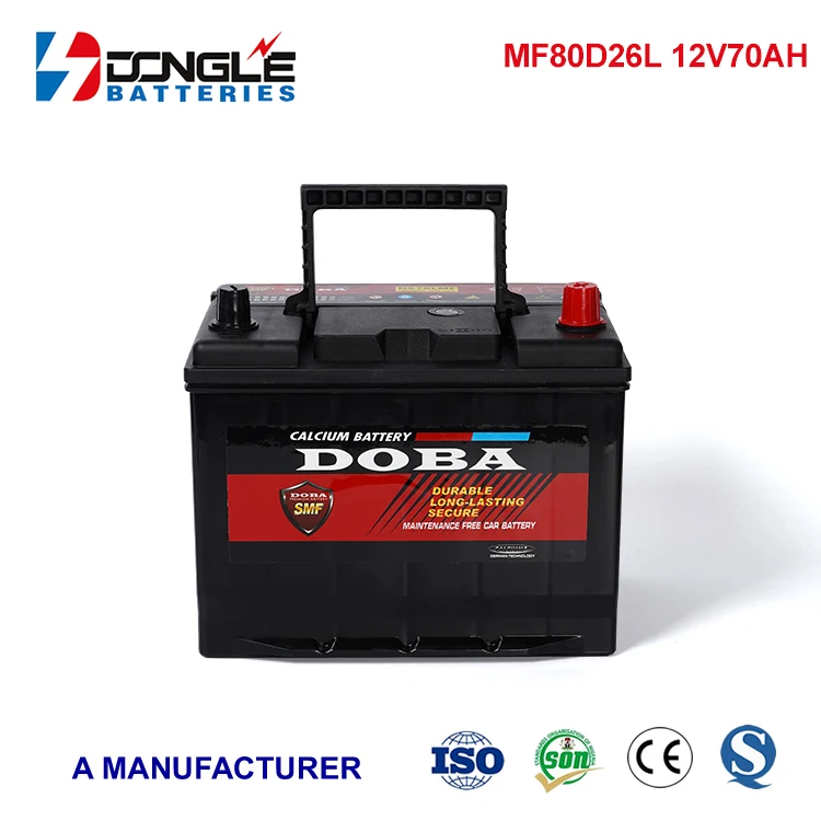 Classic Design 12V 70Ah 15 Plates Over Temperature Protection Cold Start Function Lead Acid SMF Car Battery