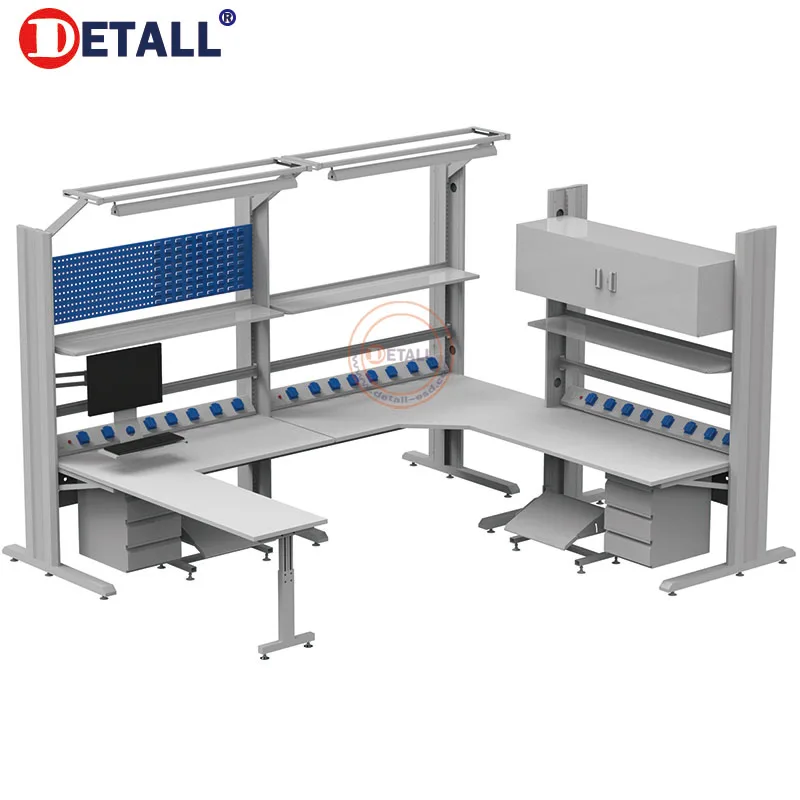 Detall Directly Factory Offer Adjustable ESD Laboratory Electronic Lab Work Bench