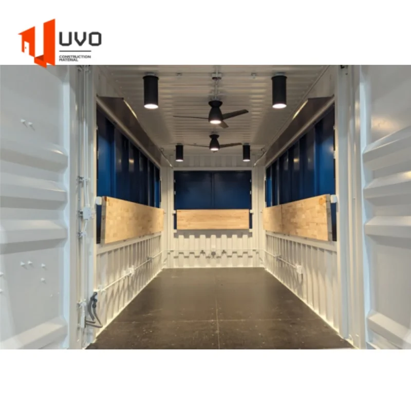 UVO Prefabricated Modular Mobile Shipping Container Shop Booth Movable Shop India Customized Retail Outlets