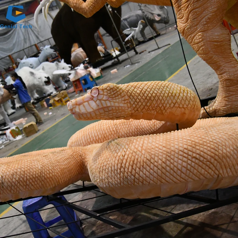 AA-11 Outdoor Amusement Park Life Size Snake Animatronic  Python