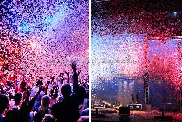 12*3w Wedding LED Confetti Cannons Machine with DMX 512
