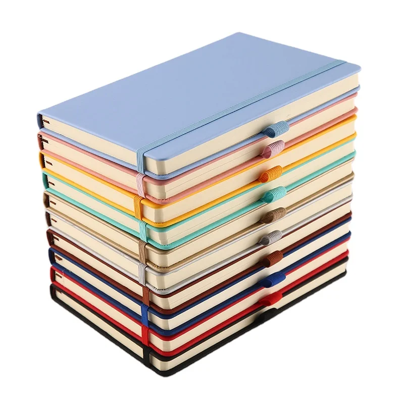 ЕЖЕДНЕВНИК А5/А6 на резинке с логотипом ежедневник в твердой обложке