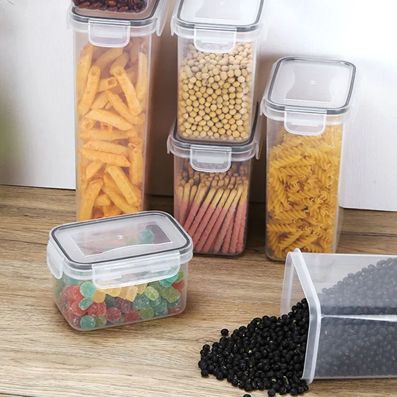 24pcs/set Clear Plastic Storage Organizer Container Bins With Lid ...