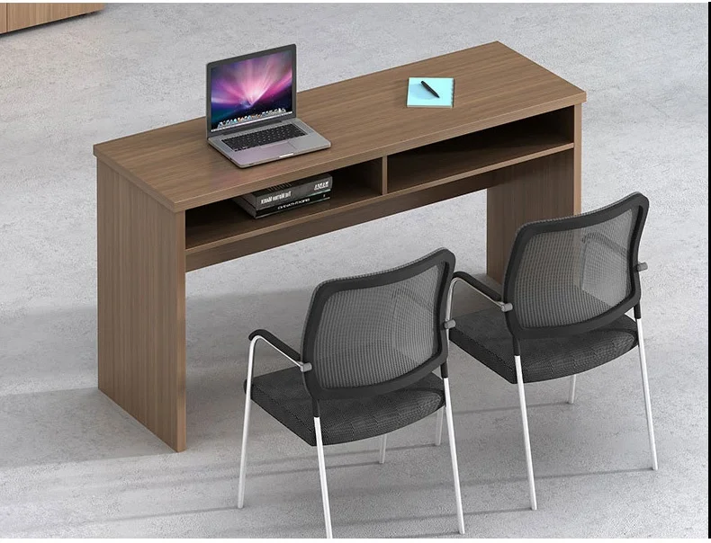 Modern Design Training Table and Chair Set Long Wooden Panel Negotiation Table for Employee Training Office Furniture