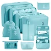 [set de aseo y maquillaje de once piezas] azul cielo