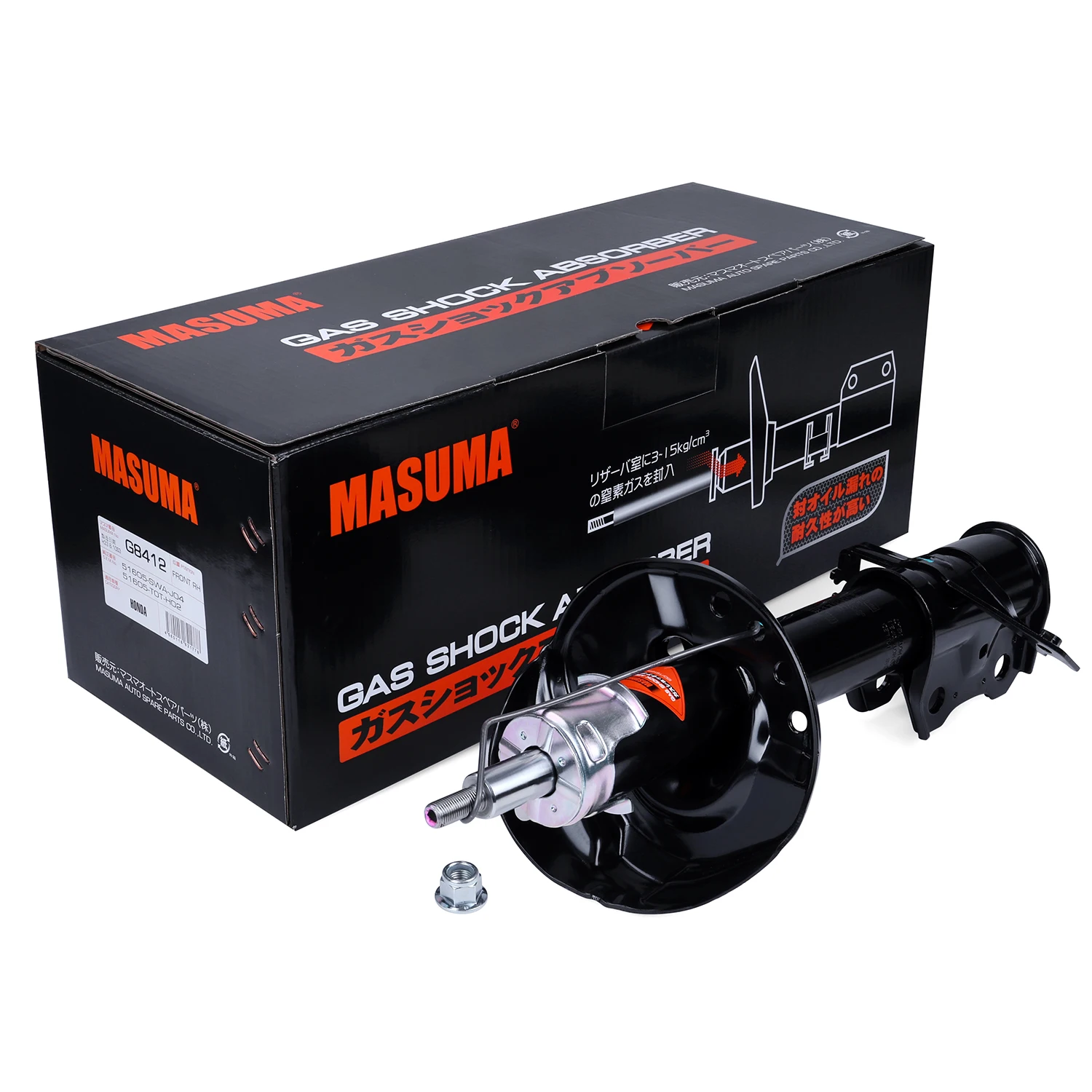 MASUMA Shock Absorbers for HONDA CIVIC CRV - Reliable Suspension
