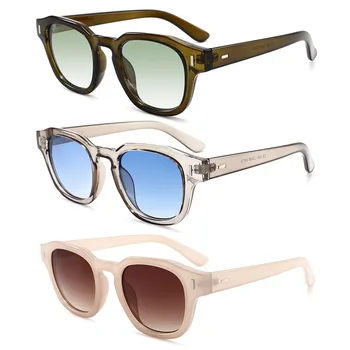 Wholesale Fashion Ocean Lens Plastic Frame Sunglasses UV400 Custom Logo Sunglasses Shades 2023