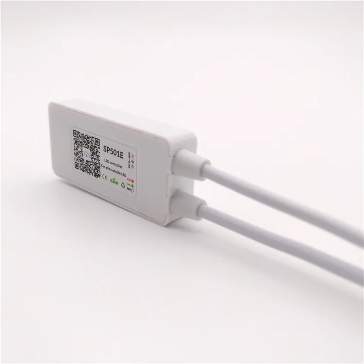Alexa Google Smart Home SPI Voice APP Control Rgb WS2811 WS2812B SK6812 Addressable Led Strip Sp501e Wifi Controller