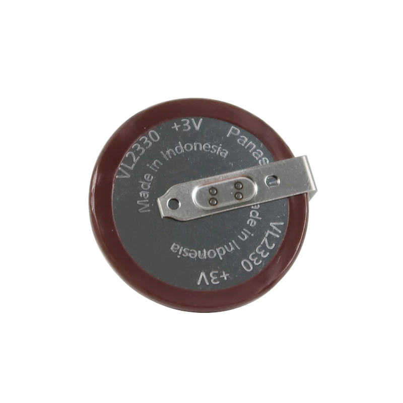 OEM Rechargeable 3V 55mAh Lithium VL2330 Battery with Solder Tabs Vl2330 Button Coin Cell for Remote Control